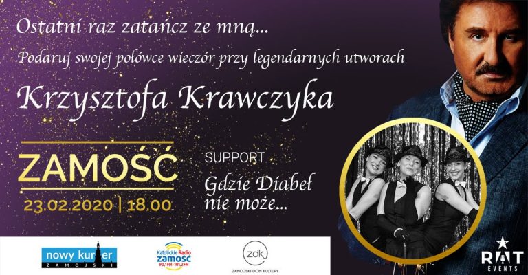 Krzysztof Krawczyk – ostatni koncert w Zamościu. Gdzie kupić bilety?