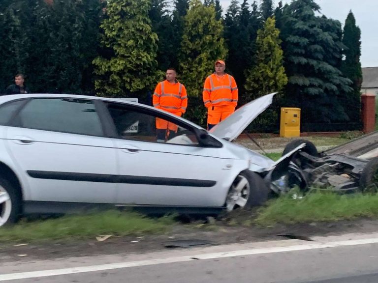 Z ostatniej chwili: wypadek w Kalinowicach (zdjęcia)