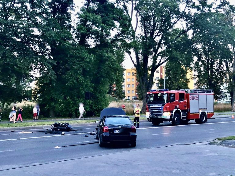 Z ostatniej chwili. Niebezpieczny wypadek w centrum miasta (zdjęcia)