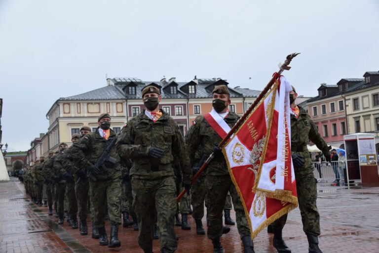 Uroczyste obchody święta Wojsk Obrony Terytorialnej w Zamościu