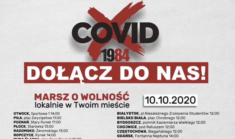 “Marsz o Wolność” – już jutro na Rynku Wielkim w Zamościu